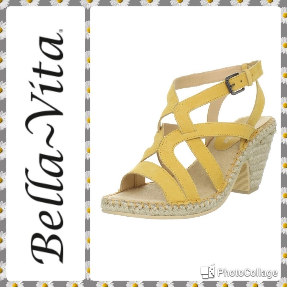 NWOT. Bella Vita Coconut yellow heels